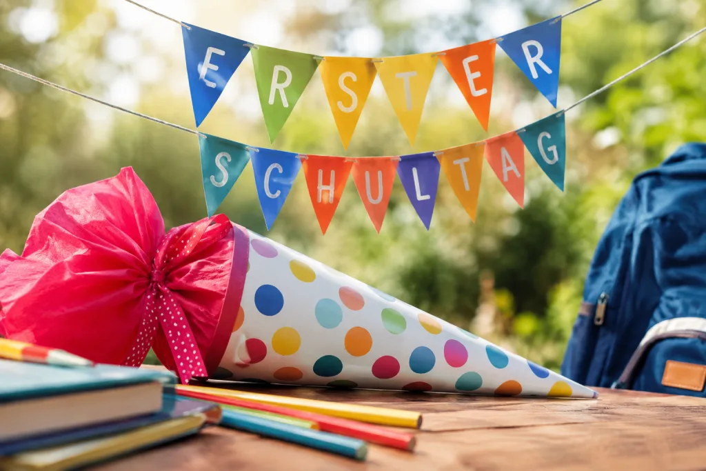 Schultüte Rucksack Wimpelkette